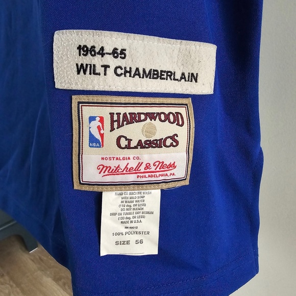 1964-65 Wilt Chamberlain Throwback NBA Jersey 2XL - Mitchell and Ness - - Picture 3 of 11